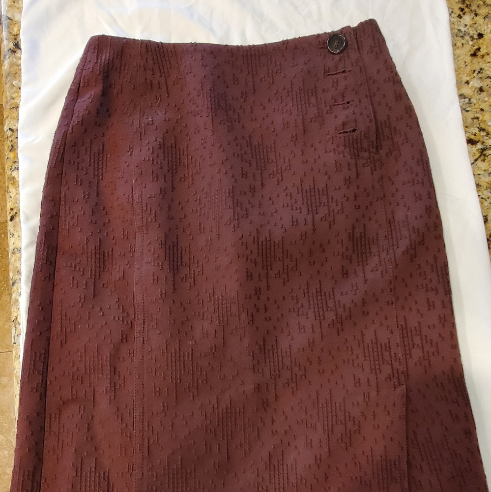 Wine color skirt 28" x 24 1/2 long